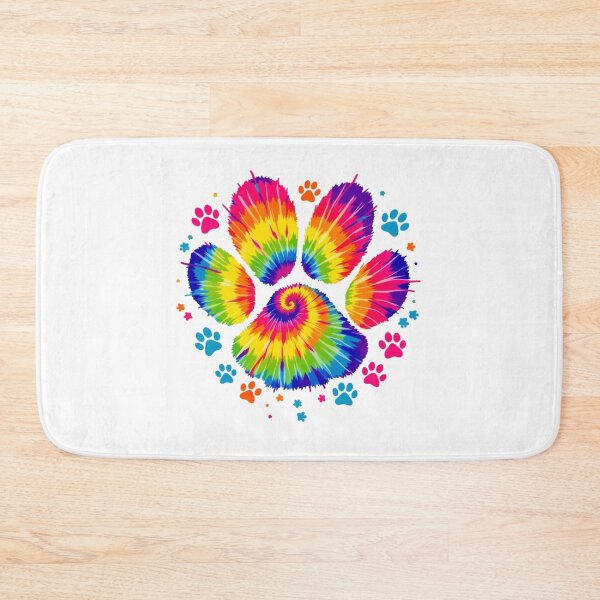 Item preview, vibrant paw print design designed and sold by jkrphoto.
