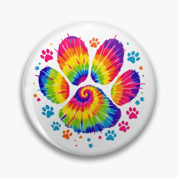 Item preview, vibrant paw print design designed and sold by jkrphoto.