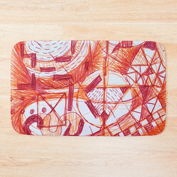 Item preview, apotheosis abstract in orange and red designed and sold by Tereza Pilar  Art.