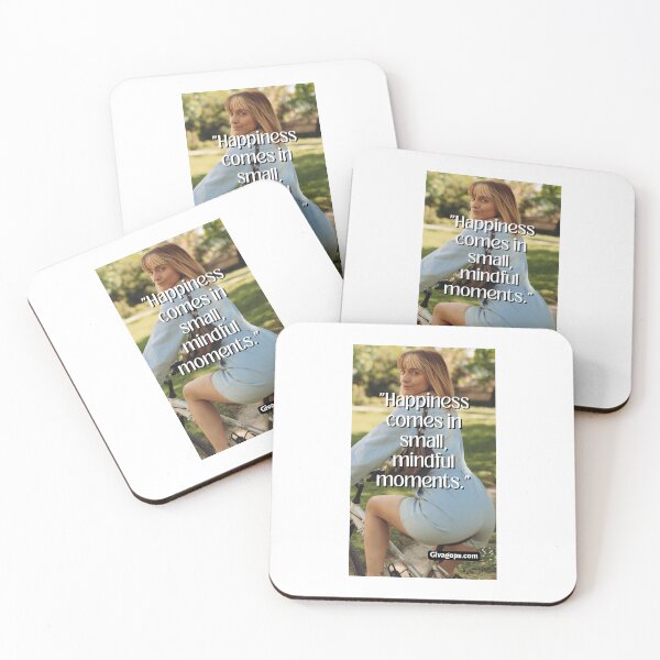 Item preview, "Happiness comes in small, mindful moments." designed and sold by CUTESTUFFnow.