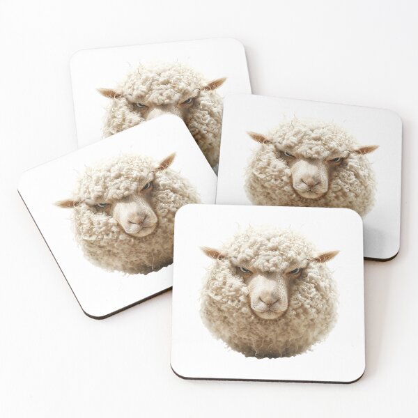Item preview, Angry Sheep with Horns and Unique Crystal Fur designed and sold by Anastasiia Yurevych.