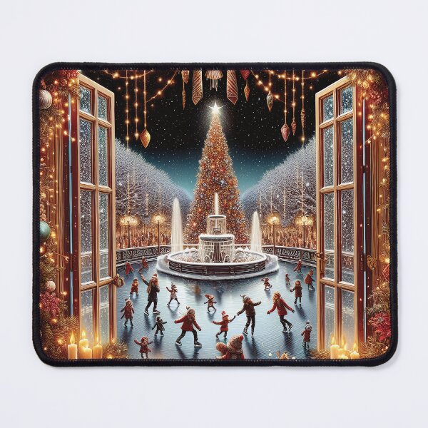 Item preview, Christmas View From The Window Dark WXM17 designed and sold by HappyHavenStu.