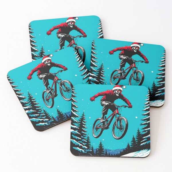 Item preview, MTB Shredder Riding at Christmas Time designed and sold by GrizzlyCollective.