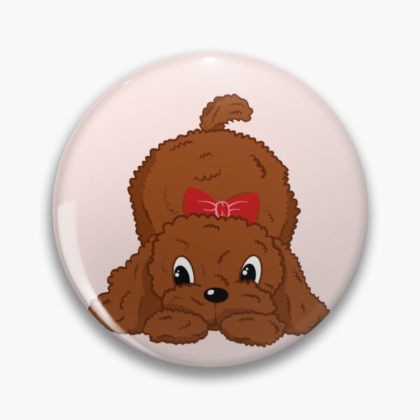 Item preview, Lovely Red Toy Poodle Apricot Toy Poodle designed and sold by Cat N' Doodles.