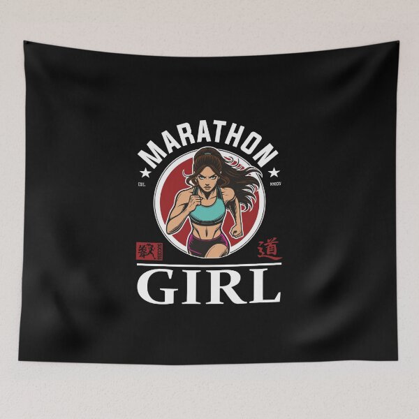 Item preview, Marathon Girl - The perfect design for long-distance runners designed and sold by RetroMaritalArt.
