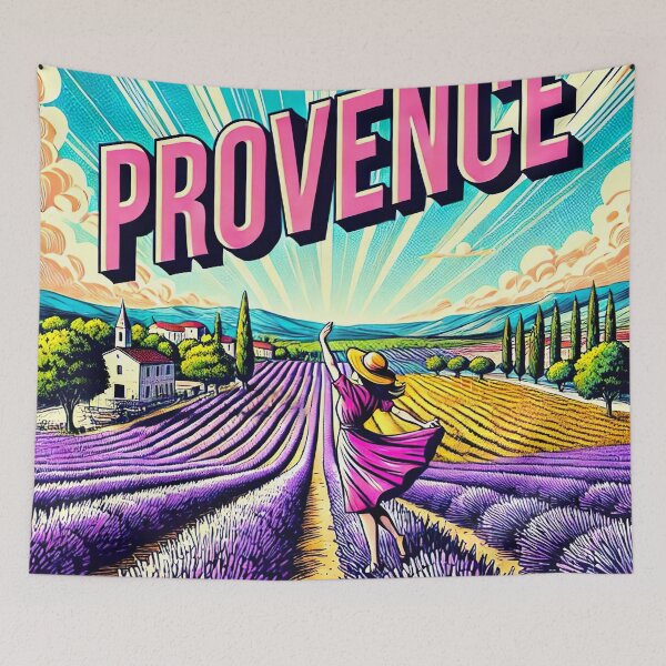 Item preview, A Pop Art Dream in Lavender Fields designed and sold by unrealartwork.