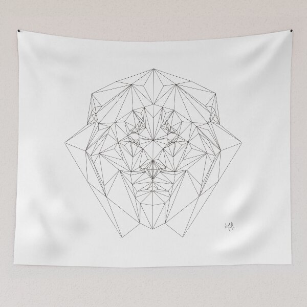 Item preview, Geometric Lion - customizable design designed and sold by YaraCreatyque.
