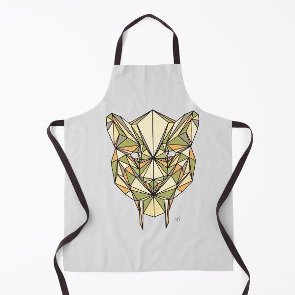 Item preview, Geometric Saber Tooth Tiger - Yellow and Green Color Proposal designed and sold by YaraCreatyque.