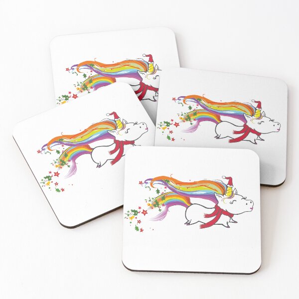Item preview, Christmas flying unicorn designed and sold by asamijess.