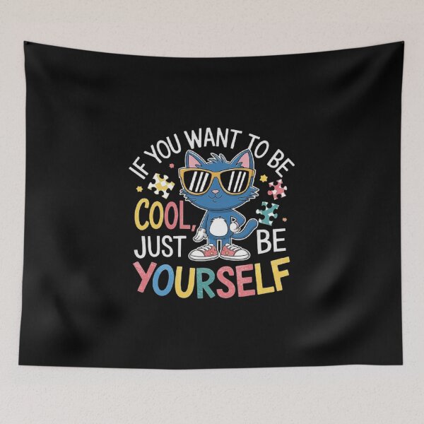 Item preview, Cool Cat Autism Awareness Puzzle Design designed and sold by love3617.