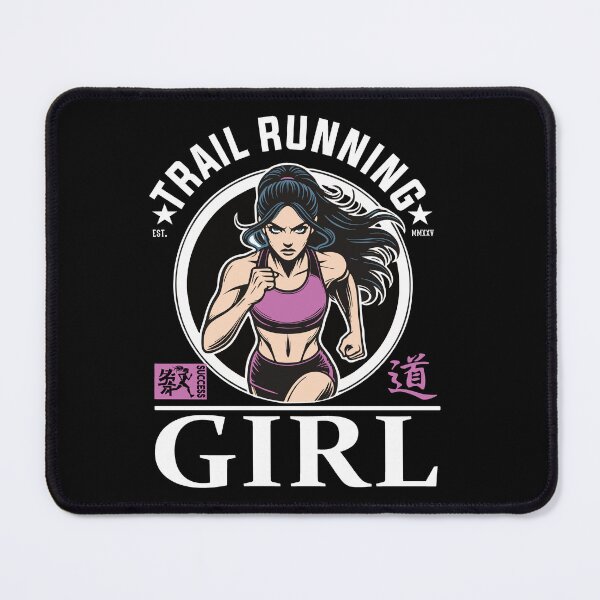 Item preview, Trail Running Girl - Freedom and Adventure on the Trail designed and sold by RetroMaritalArt.