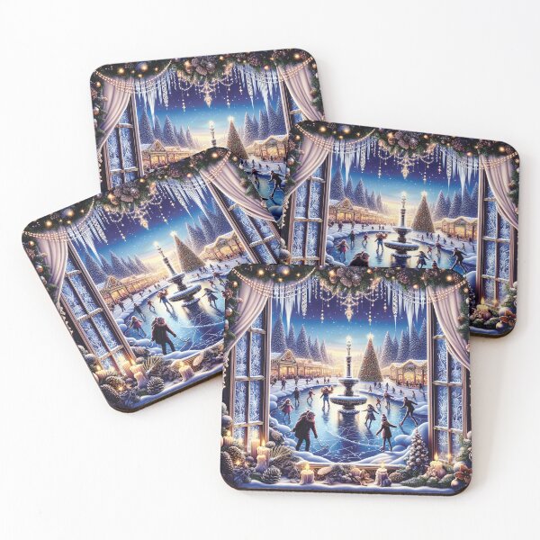 Item preview, Christmas View From The Window Blue WXM19 designed and sold by HappyHavenStu.