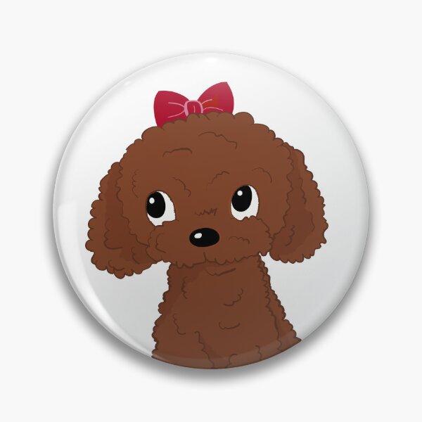 Item preview, Cute Red Toy Poodle Apricot Toy Poodle designed and sold by Cat N' Doodles.