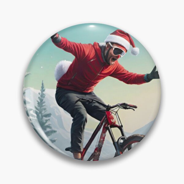Item preview, Christmas MTB Adventure: Snowy Trail Shred designed and sold by GrizzlyCollective.