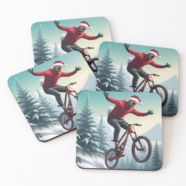 Item preview, Christmas MTB Adventure: Snowy Trail Shred designed and sold by GrizzlyCollective.