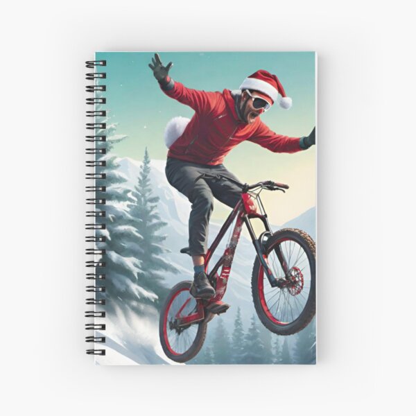 Item preview, Christmas MTB Adventure: Snowy Trail Shred designed and sold by GrizzlyCollective.