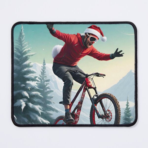 Item preview, Christmas MTB Adventure: Snowy Trail Shred designed and sold by GrizzlyCollective.