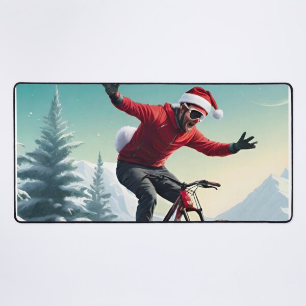 Item preview, Christmas MTB Adventure: Snowy Trail Shred designed and sold by GrizzlyCollective.