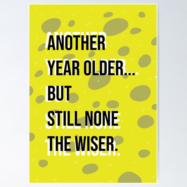 Item preview, Minimalist Playful Birthday Card - None the Wiser designed and sold by RCrizil.