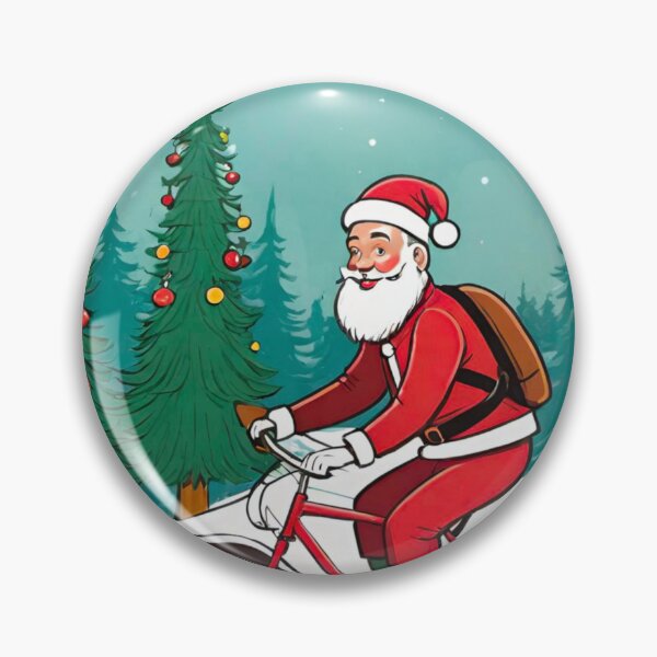 Item preview, Festive Mountain Biking: Christmas Snow Trails designed and sold by GrizzlyCollective.