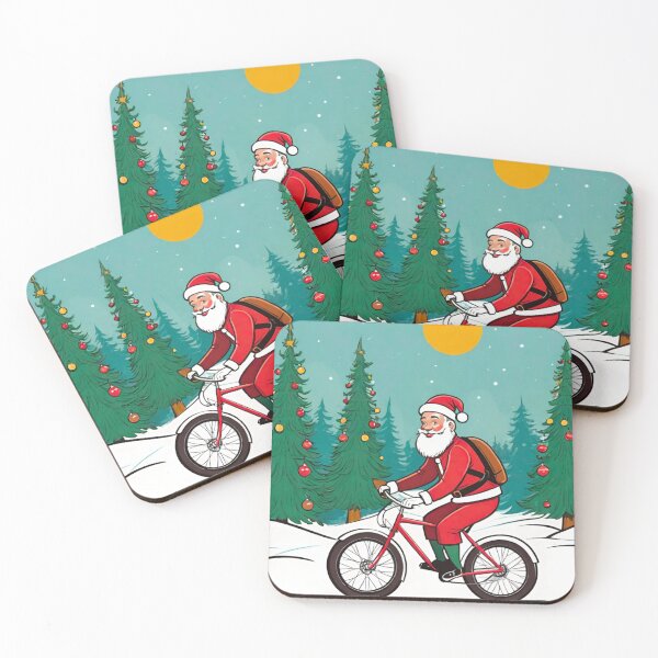 Item preview, Festive Mountain Biking: Christmas Snow Trails designed and sold by GrizzlyCollective.