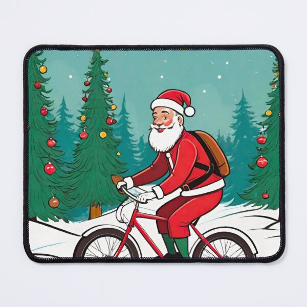 Item preview, Festive Mountain Biking: Christmas Snow Trails designed and sold by GrizzlyCollective.