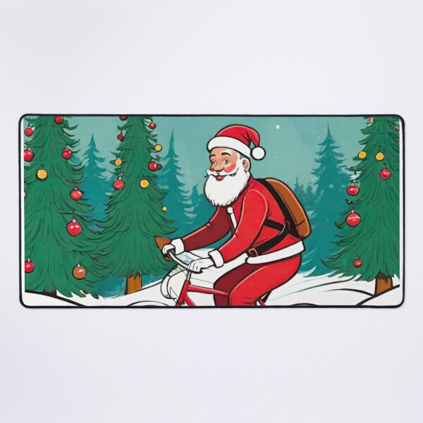 Item preview, Festive Mountain Biking: Christmas Snow Trails designed and sold by GrizzlyCollective.