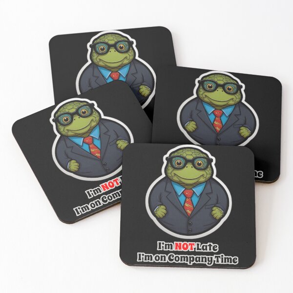 Item preview, Office Turtle Funny Corporate Design - I am NOT Late. I am on Company Time designed and sold by Ridiculam Toga.