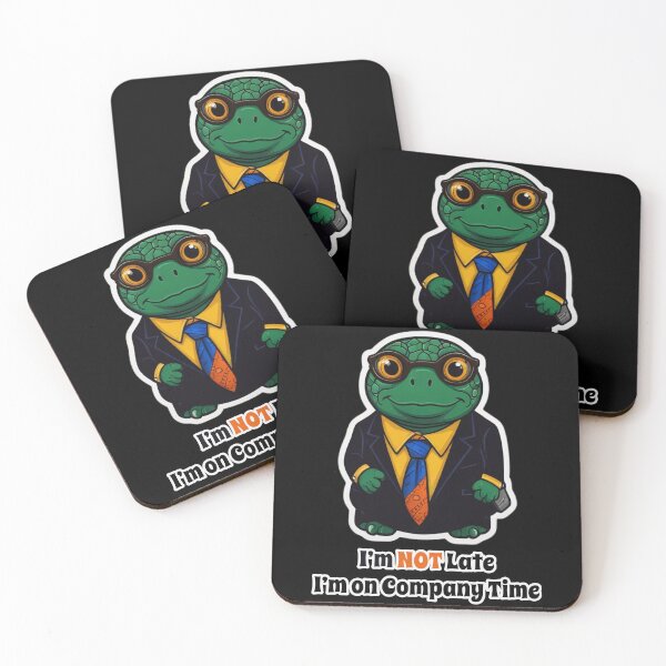 Item preview, Office Job Turtle Funny Corporate Design - I am NOT Late. I am on Company Time designed and sold by Ridiculam Toga.