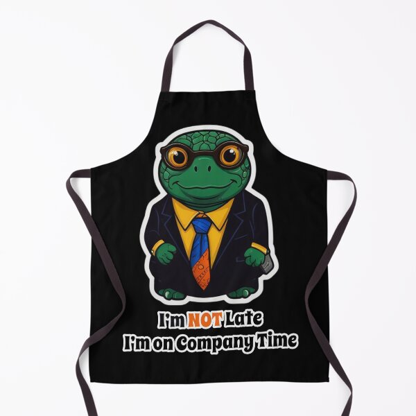 Item preview, Office Job Turtle Funny Corporate Design - I am NOT Late. I am on Company Time designed and sold by Ridiculam Toga.