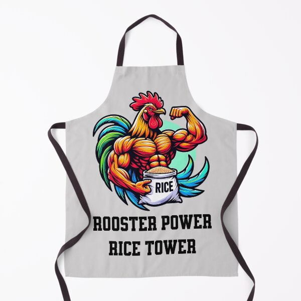 Item preview, Muscular rooster - rice tower designed and sold by AwesomeBeyondLimits.