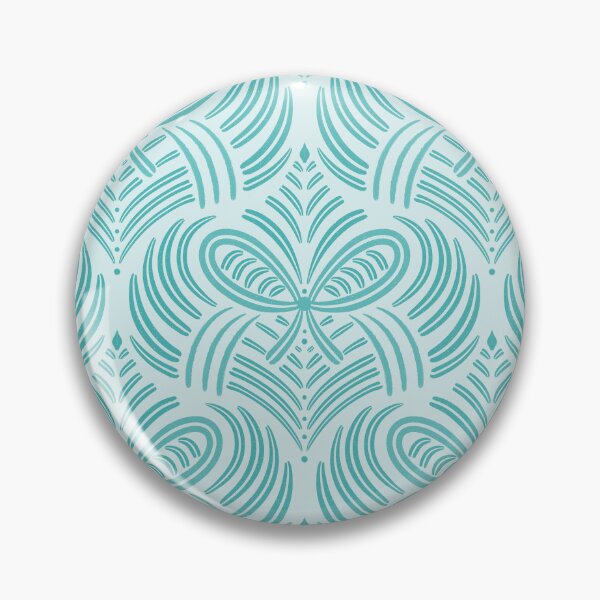 Aperçu de l'œuvre Motif de nœud stylisé turquoise sur aqua créée et vendue par Elisabeth Coelfen.