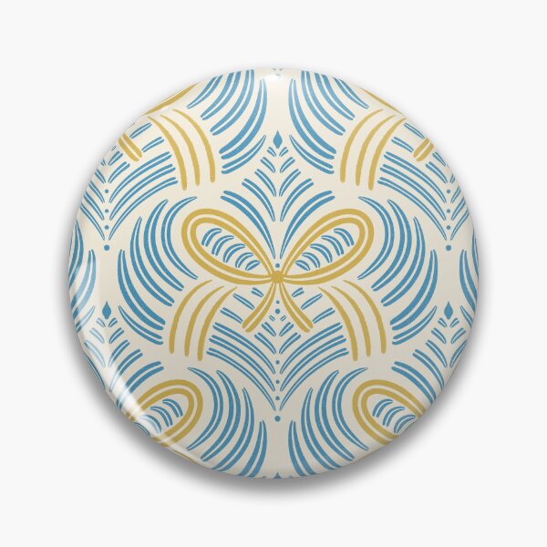 Item preview, Golden and Blue Stylized Bow Design designed and sold by Elisabeth Coelfen.