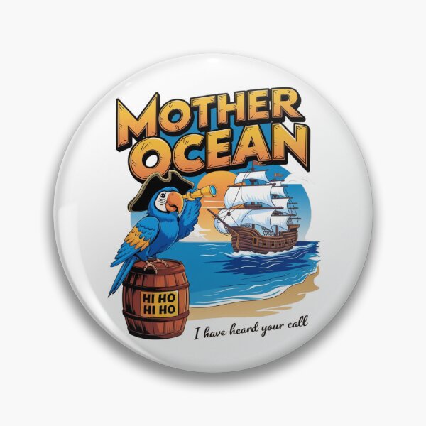 Item preview, Mother ocean - Yes i am a pirate - Nautica - Set sail - pirates booty - Yachting club - Yachting world - Cruising sailboat designed and sold by JansenGS.