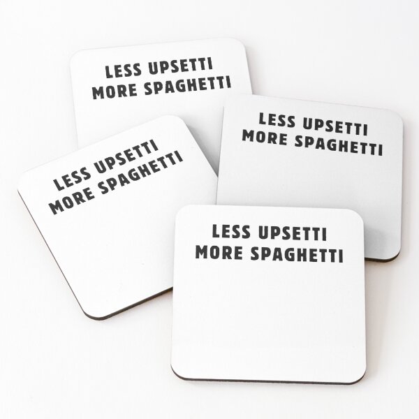 Item preview, Funny Less Upsetti More Spaghetti Italian Food humor Spaghetti lover designed and sold by MouDantArts.