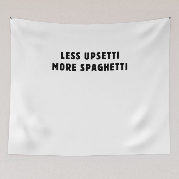 Item preview, Funny Less Upsetti More Spaghetti Italian Food humor Spaghetti lover designed and sold by MouDantArts.