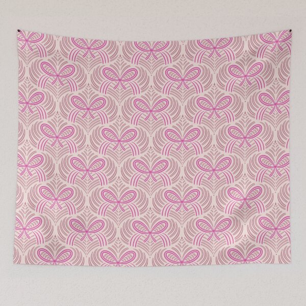 Item preview, Hot Pink and Blush Stylized Bow Design designed and sold by Elisabeth Coelfen.