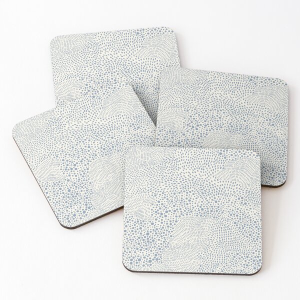 Item preview, Blue and Beige Swirling Dot Pattern designed and sold by BONBcreative.