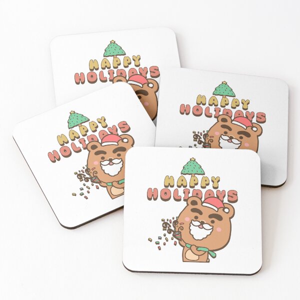 Item preview, Santa Bear is Happy Holiday greetings designed and sold by JiraVibes.