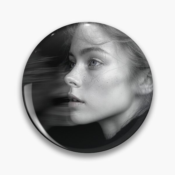 Item preview, Monochrome Portrait of Woman with Motion Blur designed and sold by regnumsaturni.