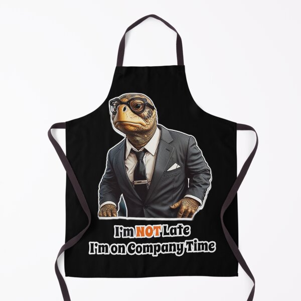 Item preview, Office Job Turtle Funny Corporate Design - I am NOT Late. I am on Company Time designed and sold by Ridiculam Toga.