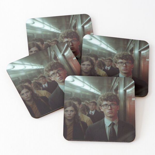 Item preview, Urban Subway Rush Hour Scene with Diverse Commuters designed and sold by regnumsaturni.