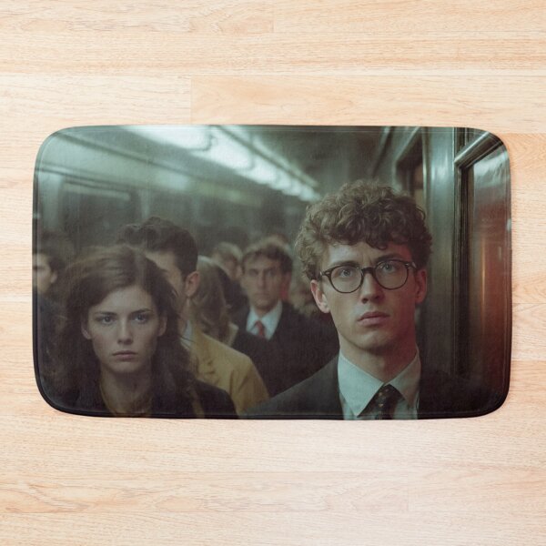 Item preview, Urban Subway Rush Hour Scene with Diverse Commuters designed and sold by regnumsaturni.