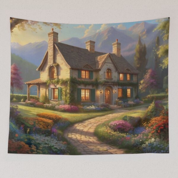 Item preview, Farmhouse Retreat Among Secret Blooms designed and sold by BlareBlare.