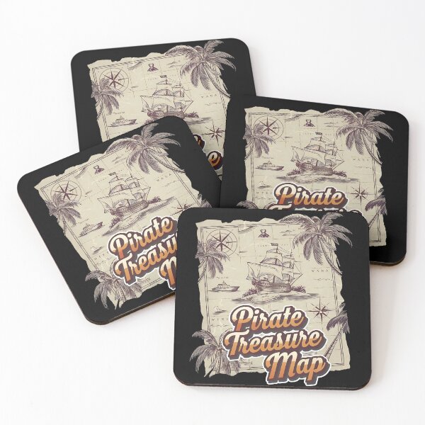 Item preview, Pirate treasure map - Blackbeard pirate - Pirates hometown - Coastal pirates - Pirates bay - Seaborne - Pirates code designed and sold by JansenGS.