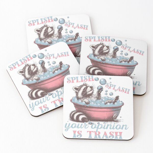Item preview, Raccoon Splish Splash Your Opinion Is Trash designed and sold by yessydora.