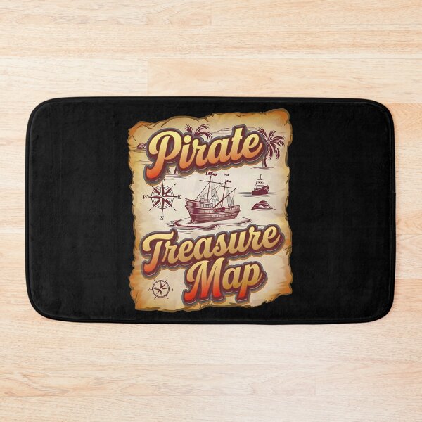 Item preview, Pirate treasure map - Blackbeard pirate - Pirates hometown - Coastal pirates - Pirates bay - Seaborne - Pirates code designed and sold by JansenGS.