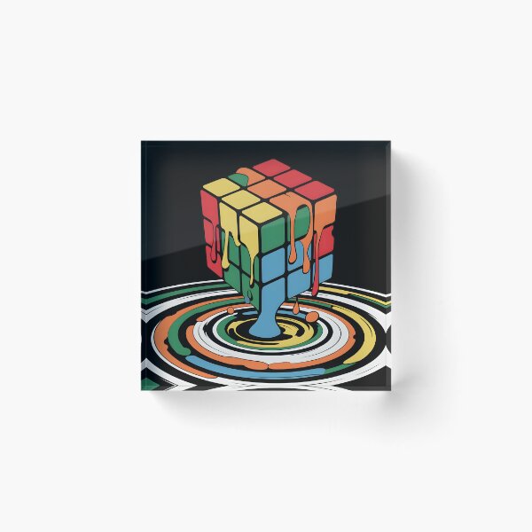 Artikelvorschau, Schmelzender Zauberwürfel, Rubik-Fan entworfen und verkauft von Zikozaki.