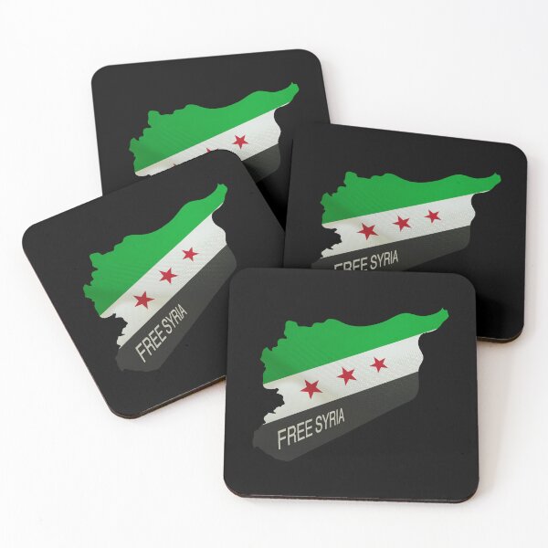 Item preview, Syria revolution flag map designed and sold by Mo5tar.