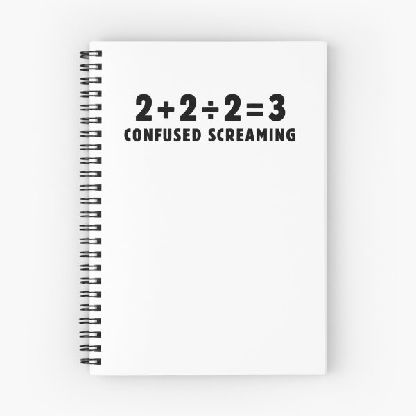 Item preview, Funny Math Saying 2+2÷2=3 Confused Screaming Math Addition Division designed and sold by MouDantArts.